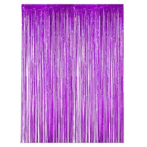 Pluuttiem 1X3M Dicker Regen Seiden Vorhang, Hochzeits Feier Hintergrund Wand Dekoration Regen Seiden Vorhang, Quaste Blumen Lila Pluuttiem 1X3M Dicker Regen Seiden Vorhang, Hochzeits Feier Hintergrund Wand Dekoration Regen Seiden Vorhang, Quaste Blumen Lila von Pluuttiem