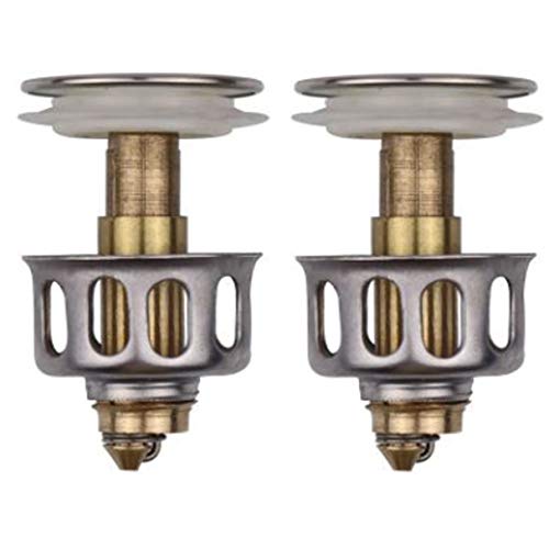 Pluuttiem 2 StüCk Universal Waschbecken Bounce Drain Filter Waschbecken Ablassstopfen von Pluuttiem
