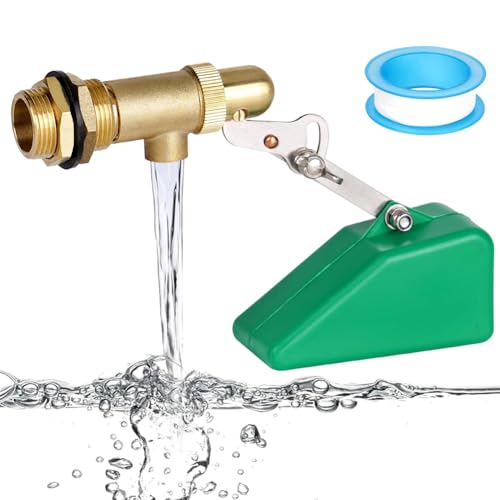 Pluuttiem 3/4-Schwimmerventil, Messing-Schwimmerventil für Wassertank, Schwimmerkugelhahn mit Verstellbarem Arm, Automatische Wasserstandsregelung Pluuttiem 3/4-Schwimmerventil, Messing-Schwimmerventil für Wassertank, Schwimmerkugelhahn mit Verstellbarem Arm, Automatische Wasserstandsregelung von Pluuttiem