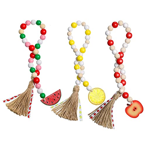 Pluuttiem 3 StüCk Obst Sommer Perlen Girlande, Obst Bauern Haus Rustikale Perlen, Sommer Land Haus Tiered Tablett Pluuttiem 3 StüCk Obst Sommer Perlen Girlande, Obst Bauern Haus Rustikale Perlen, Sommer Land Haus Tiered Tablett von Pluuttiem