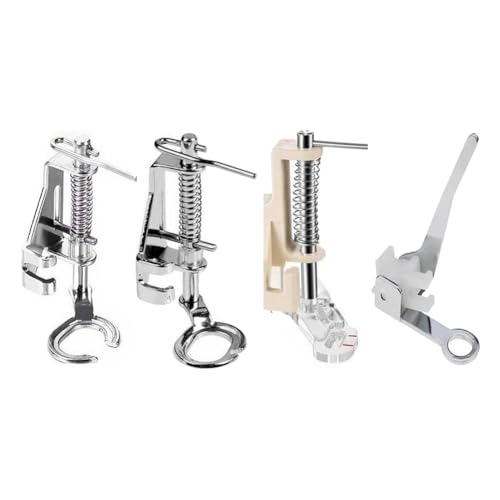 Pluuttiem 4-Teiliges Set mit Großen Stopf-/Freihand-Nähfüßen Aus Metall für Nähmaschinen mit Niedrigem Schaft Von Singer, und Anderen Pluuttiem 4-Teiliges Set mit Großen Stopf-/Freihand-Nähfüßen Aus Metall für Nähmaschinen mit Niedrigem Schaft Von Singer, und Anderen von Pluuttiem