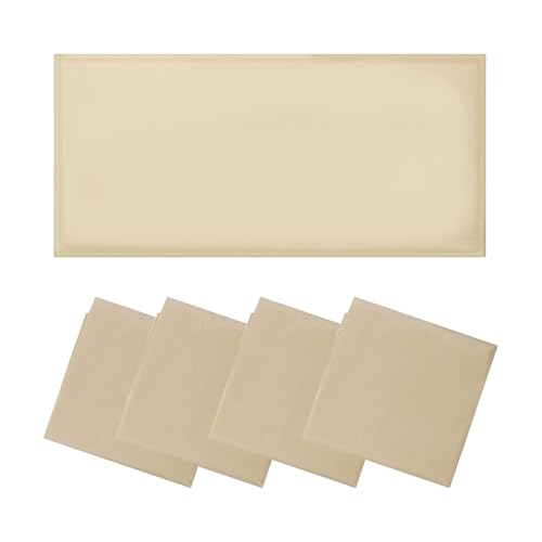 Pluuttiem 4PCS -Fluoreszenzlichtabdeckungen Leichte Abdeckungen für Deckenlichter für Klassenzimmer, Büro, Krankenhäuser, Heimkhaki von Pluuttiem