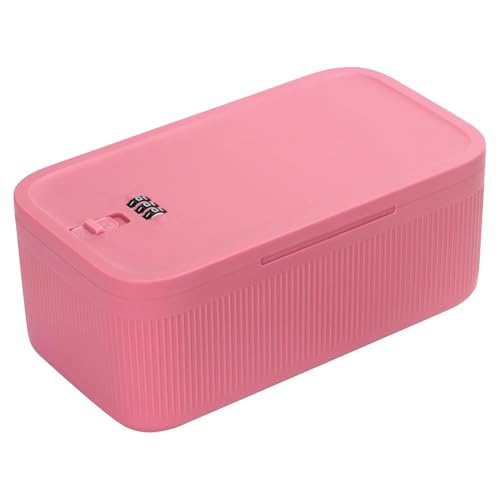 Pluuttiem Abschließbare Aufbewahrungsbox, Abschließbare Medikamentenbox, Abschließbares Gefängnis für Mobiltelefone, Behälter für Den Persönlichen Kühlschrank zu Hause, Rosa Pluuttiem Abschließbare Aufbewahrungsbox, Abschließbare Medikamentenbox, Abschließbares Gefängnis für Mobiltelefone, Behälter für Den Persönlichen Kühlschrank zu Hause, Rosa von Pluuttiem