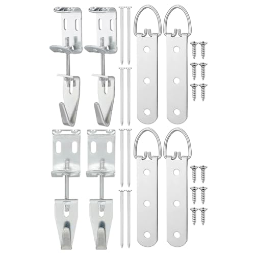 Pluuttiem -Aufhängeset mit Aufhängern und Nivellier-Hardware, Verstellbare Bildaufhänger, J-Haken, Aufhänge-Hardware Pluuttiem -Aufhängeset mit Aufhängern und Nivellier-Hardware, Verstellbare Bildaufhänger, J-Haken, Aufhänge-Hardware von Pluuttiem