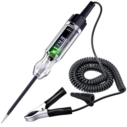 Pluuttiem Automotive Test Light Digital LED Elektrischer Tester Schaltung Tester mit 140-PU-Federkabel, Zur ¨¹berpr¨¹Fung von Pluuttiem