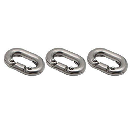 Pluuttiem Edelstahl 316 Ketten Schnalle Ketten Clip Ketten Glied Schnalle Schnell VerknüPfung Ring Genietete Ketten Schnalle 10Mm von Pluuttiem