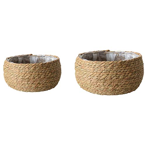 Pluuttiem Gewebter Aufbewahrungs Korb Boden Blumen Topf Bastel Haus Wohnen Shop Blumen Korb Kleiner Desktop Topf, 2 STÜCKE Pluuttiem Gewebter Aufbewahrungs Korb Boden Blumen Topf Bastel Haus Wohnen Shop Blumen Korb Kleiner Desktop Topf, 2 STÜCKE von Pluuttiem