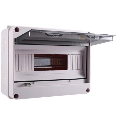 Pluuttiem HT-Serie Verteilerkasten 12-Wege PC IP65 Wasserdichter Verteilerkasten f¡§1r Den Au?enbereich Aus Kunststoff HT-15-Wege f¡§1r Leitungsschutzschalter von Pluuttiem