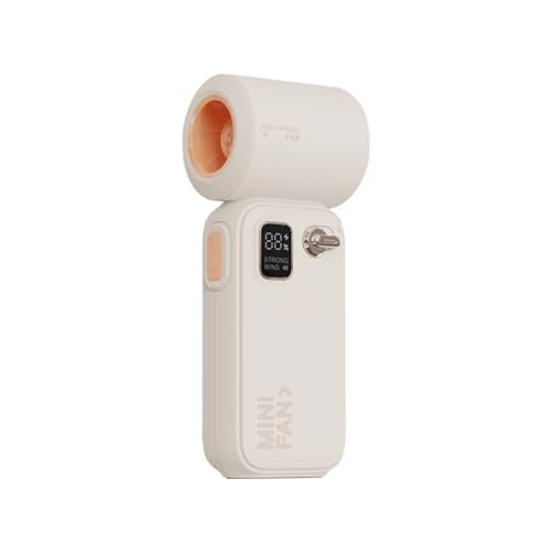 Pluuttiem Hochgeschwindiger Handheld -Turbo -L¨¹fter Einstellbar Wiederaufladbare Tragbare L¨¹fter f¨¹r Outdoor -Sportapriktosen von Pluuttiem