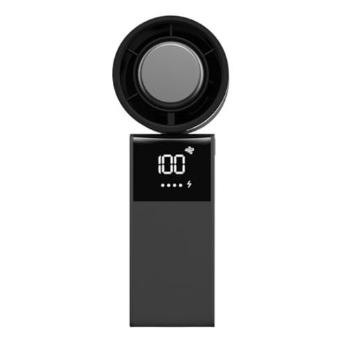 Pluuttiem Hochgeschwindigkeitsventilator mit Eisbeutel, L¨¹fter 199 mit Variabler Windgeschwindigkeit, Zusammenklappbar, USB-Ladefunktion von Pluuttiem