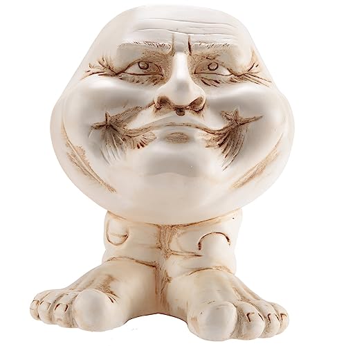 Pluuttiem Mugglys LäChelndes Gesicht Statue Vase Lustige Gesicht Harz Blumentopf Garten Pflanzer Desktop Indoor Blumentopf -B Pluuttiem Mugglys LäChelndes Gesicht Statue Vase Lustige Gesicht Harz Blumentopf Garten Pflanzer Desktop Indoor Blumentopf -B von Pluuttiem