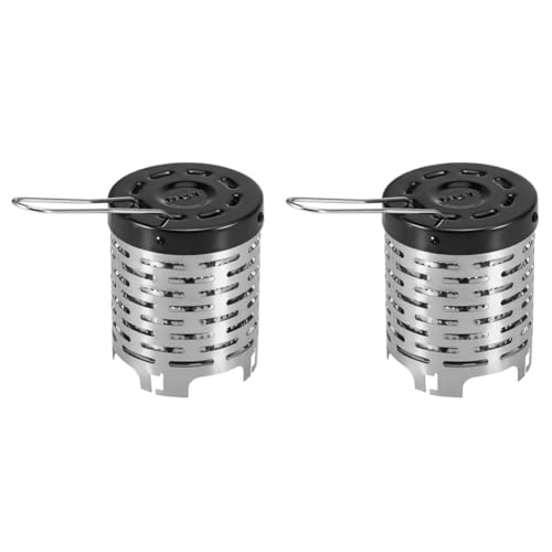 Pluuttiem Outdoor Camping Heizhaube Herd Mini Edelstahl Tragbare Heizhaube Camping Zelt Kassettenofen Heizung von Pluuttiem