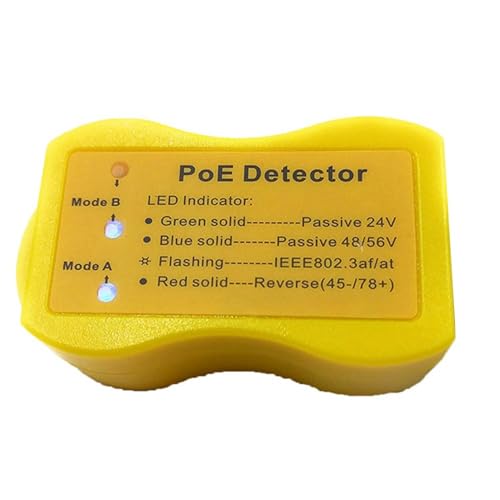 Pluuttiem POE-Detektor Erkennt Schnell Power Over Ethernet mit RJ-45 POE-Tester und Passiver LED-Anzeige von Pluuttiem