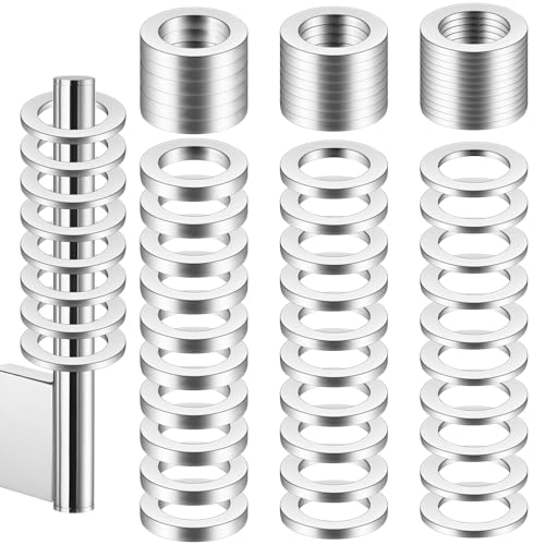 110 Stück Fitschenringe Zimmertüren,Fitschenringe Set M10*16mm,1, 1.2 & 2mm Tür Unterlegscheiben Edelstahl Türscharnier für Standard Zimmertüren Montageringe von Pluvyze