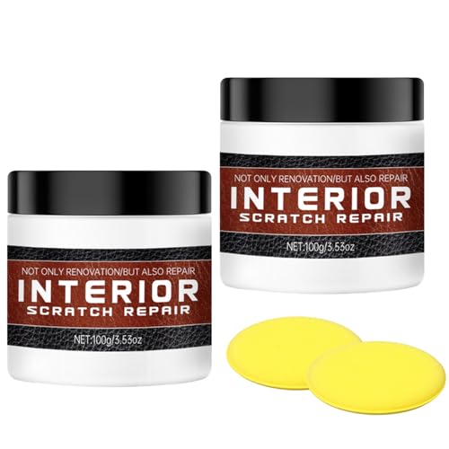 2 Stück Auto Kunststoff Kratzer Entfernen, 100g Armaturenbrett Reparaturset mit Schwämmchen, Armaturenbrett Kratzer Entferner Reparatur Set Armaturenbrett Kratzer Reparatur Set 2 Stück Auto Kunststoff Kratzer Entfernen, 100g Armaturenbrett Reparaturset mit Schwämmchen, Armaturenbrett Kratzer Entferner Reparatur Set Armaturenbrett Kratzer Reparatur Set von Pluvyze
