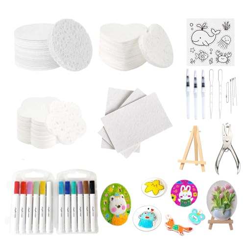 20 Stück Magic Puffy Paint Magic Paint 3D Drawing Magic Canvas Sponge Foam Texture Painting Paper mit 15 Stifte+10 perlenketten+1Klammern+2 Tropfer+Schwammpapier+Lochstanzer 20 Stück Magic Puffy Paint Magic Paint 3D Drawing Magic Canvas Sponge Foam Texture Painting Paper mit 15 Stifte+10 perlenketten+1Klammern+2 Tropfer+Schwammpapier+Lochstanzer von Pluvyze