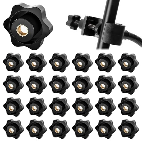 25 Stück Sterngriffmutter M6,Flügelmutter M6,Sterngriffschraube,Schwarz Sternform Kopf Klemmmutter,Durchmesser 32mm,für Maschinen und Anlagen Werkzeugmaschinen Fitnessgeräte Möbel 25 Stück Sterngriffmutter M6,Flügelmutter M6,Sterngriffschraube,Schwarz Sternform Kopf Klemmmutter,Durchmesser 32mm,für Maschinen und Anlagen Werkzeugmaschinen Fitnessgeräte Möbel von Pluvyze