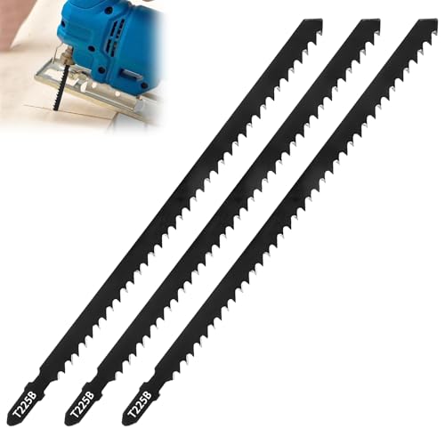 3Pcs Stichsägeblätter Holz 250mm T225B Stichsägeblätter Lang Stichsägeblatt Metall Sägeblätter Stichsäge Sägeblatt Stichsäge T-Schaft Hartstahl Stichsägen für Holz,Kunststoff und Metall 3Pcs Stichsägeblätter Holz 250mm T225B Stichsägeblätter Lang Stichsägeblatt Metall Sägeblätter Stichsäge Sägeblatt Stichsäge T-Schaft Hartstahl Stichsägen für Holz,Kunststoff und Metall von Pluvyze