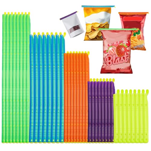 40 Pcs Verschlussclips Für Beutel Verschlussklammern Beutelverschlussclips Tütenclips Klipser Clips Für Tüten Starker Verschluss Feuchtigkeitsbeständig Und Wiederverwendbar Verschiedenen Farben von Pluvyze