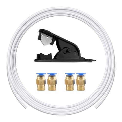 5m PTFE Schlauch,4mm*2,5mm 3D Srucker PTFE Tube mit Cutter,PC4-M6-Anschluss*2+PC4-M10-Anschluss*2,Kompatibel mit Bambu Lab X1/X1C/A1/A1mini/P1P/P1S,Kompatibel mit Creality Ender3 V3/K1/K1 Max 5m PTFE Schlauch,4mm*2,5mm 3D Srucker PTFE Tube mit Cutter,PC4-M6-Anschluss*2+PC4-M10-Anschluss*2,Kompatibel mit Bambu Lab X1/X1C/A1/A1mini/P1P/P1S,Kompatibel mit Creality Ender3 V3/K1/K1 Max von Pluvyze