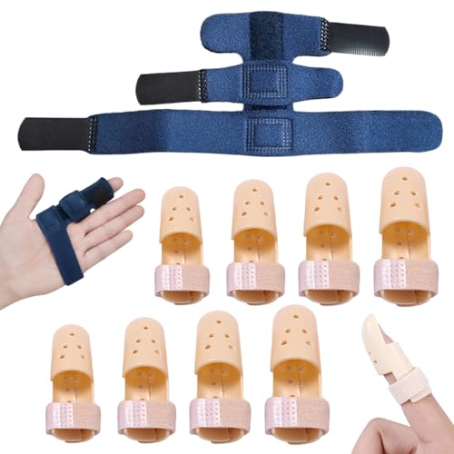 Pluvyze 1 Stück Fingerschiene Plus 8 Fingerhülle Fingerschiene Mittelfinger von Pluvyze