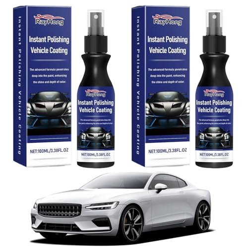Pluvyze 2 Stücke Auto Spray Kratzer Entfernen, 100ml Auto Kratzer Kratzer,Car Scratch Remover Spray,Bietet Kratzerreparatur Polieren Reinigen und Schutz von Pluvyze