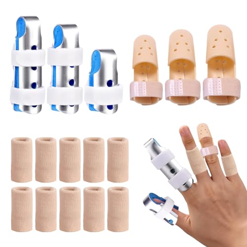 Pluvyze 6 Stück Fingerschiene,Einschließlich 10 Fingerschützer,Fingerschiene Mittelfinger,Fingerschiene Kleiner Finger,Fingerschiene Zeigefinger,Fingerschutz,Finger Schiene Pluvyze 6 Stück Fingerschiene,Einschließlich 10 Fingerschützer,Fingerschiene Mittelfinger,Fingerschiene Kleiner Finger,Fingerschiene Zeigefinger,Fingerschutz,Finger Schiene von Pluvyze