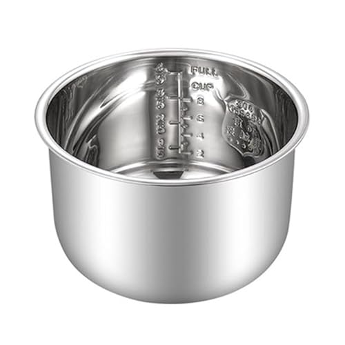 Ersatz-Innentopf aus Edelstahl 304 for Reiskocher – lebensmittelecht und langlebig, kompatibel mit Polaris PMC 0351AD/0349AD/0367AD von Plvxgofwha