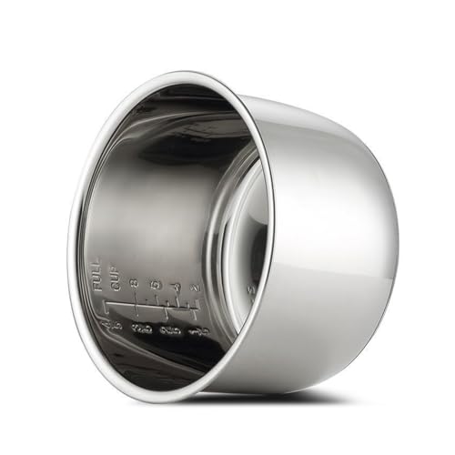 Innenbehälter for Reiskocher aus lebensmittelechtem Edelstahl 304, kompatibel mit Redmond RMC-M4504, Ersatzteil for Reiskocher von Plvxgofwha