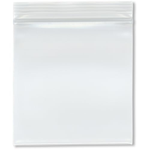 Plymor 10,2 x 10,2 cm (200 Stück), 8 mm extra dicke, robuste wiederverschließbare Plastiktüten mit Reißverschluss von PlyMor