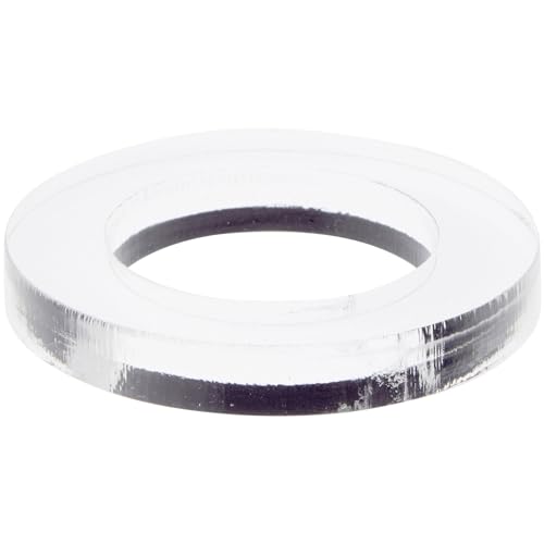 Plymor Transparenter Acryl-Ständer für Eier, Marmor, Kugel oder Kugel, 1 cm H x 6,3 cm B (2 Stück) von PlyMor