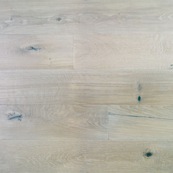Parkett / Parkettboden Catania "Eiche Ivory" 14mm, weiß gewaschen, uv weiß geölt von PlyQuet