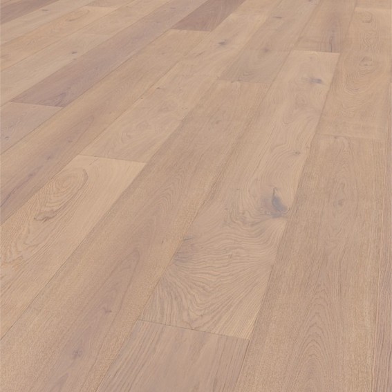 Parkett / Parkettboden Lentini Eiche "Gotland" 15mm, gebürstet & extra weiß geölt von PlyQuet