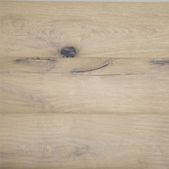Parkett Carini "Eiche Veneto" 19mm, handbehauen, weiß gewaschen, oxidativ weiß geölt von PlyQuet