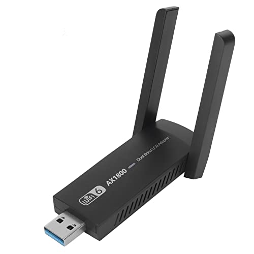 1201 Mbit/s WLAN-Dongle, USB 3.0-Adapter für PC, AX1800 WLAN-Netzwerkadapter mit Dual 3dBi High Gain Antenne, 5 GHz, 2,4 GHz Dualband, für 7 10 11 1201 Mbit/s WLAN-Dongle, USB 3.0-Adapter für PC, AX1800 WLAN-Netzwerkadapter mit Dual 3dBi High Gain Antenne, 5 GHz, 2,4 GHz Dualband, für 7 10 11 von Plyisty