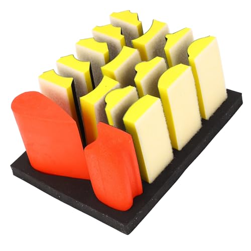 16-teiliges Handschleifblock-Set, Polierblöcke in Klassischen Gängigen Formen mit Selbstklebendem Design, Gebogener Polierblock Zum Polieren und Schleifen von Metall, Holz 16-teiliges Handschleifblock-Set, Polierblöcke in Klassischen Gängigen Formen mit Selbstklebendem Design, Gebogener Polierblock Zum Polieren und Schleifen von Metall, Holz von Plyisty