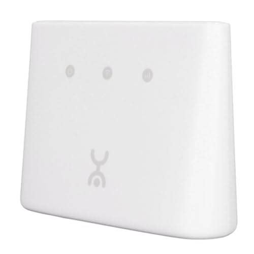 4G WiFi -Router, 300 -Mbit/S Plug and Play Nano SIM Karten Slot Unterstützung 32 Benutzer Dual Antenna Ports Mobiler WiFi Hotspot Easy Operation für den Nahen Osten (EU-Stecker) von Plyisty