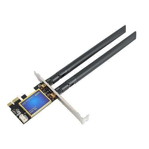 Dual Band PCIE WiFi-Karte, 1200 Mbit/s4.0 PCIE WiFi-Karte Desktop-Wireless-Netzwerkadapter für7 8 10 von Plyisty
