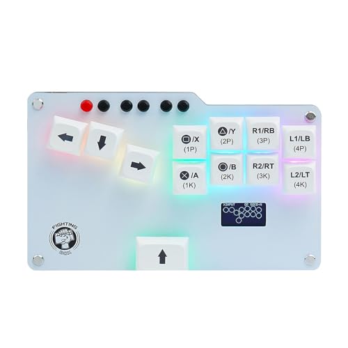 Fighting Gamepad Controller Joystick, Gaming Keypad mit Cherry MX Schalter für Hitbox, Low Latency Game Stick mit Hintergrundbeleuchtung für PS3, für SteamDeck, und mehr Fighting Gamepad Controller Joystick, Gaming Keypad mit Cherry MX Schalter für Hitbox, Low Latency Game Stick mit Hintergrundbeleuchtung für PS3, für SteamDeck, und mehr von Plyisty