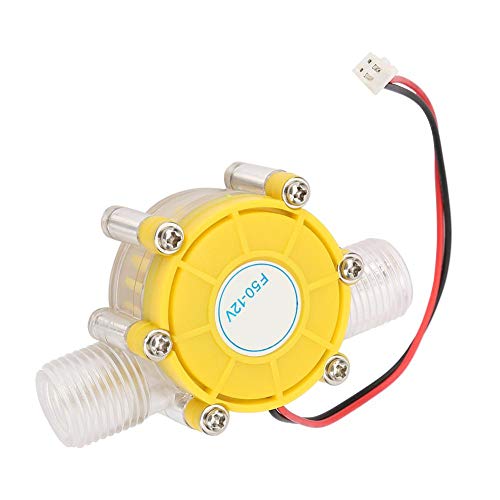 Micro-Hydro Generator, Festkörper-Wasserturbinengenerator, kein Rost, geräuscharm, für Stromerzeugung für zu Hause (F50 12V Transparent Gelb) von Plyisty