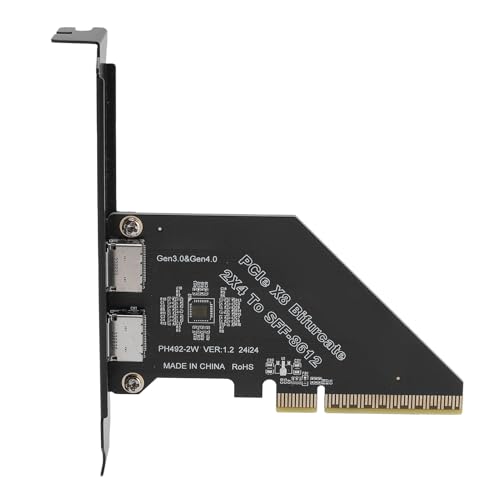 PCIE 4.0 X8 Bis Oculink SFF-8612 SFF-8611-Adapter, Externe Grafikkarte Oculink Adapter für GPU-Dock, EGPU, NVME SSD von Plyisty