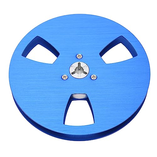 Plyisty 1/4 5-Zoll-Tonbandspule aus Aluminiumlegierung, 3-loch-universaliskchinenteil MIT Verbesserter Klangqualität, Ersatzei (BLUE) von Plyisty