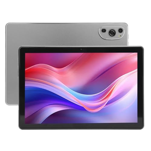 Plyisty 10,1 Zoll Android -Tablet, 1280 X 800 HD -Touchscreen, 8 GB RAM 256 GB ROM, Vordere 8 MP und Hintere 16MP -Kamera, 5000mAh Batterie, Gesichtserkennung, Dual SIM -WiFi (Grey) von Plyisty