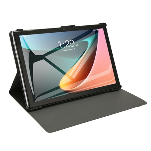 Plyisty 10,1-Zoll-Tablet, 8-Kern-CPU, 8 GB, 256 GB, 4G-PC mit Schutzhülle, Ladeanschluss, Kompatibel mit Skype, Instagram, 7000-mAh-Akku (EU-Stecker) von Plyisty