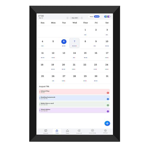 Plyisty 10.1in Smart Digital Calendar und Planer für Familienbüro 10.1 Zoll HD Touchscreen Smart Calender mit Chore -Diagramm von Plyisty