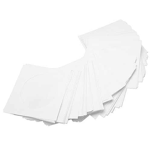 Plyisty 100 Stücke Dicke, Wiederverwendbare, Staubdichter Cd-Hölllen MIT Klarem Fenster, Schüttt und Be Beschriftet CDs, Kompatibel MIT 8 Cm Größee Plyisty 100 Stücke Dicke, Wiederverwendbare, Staubdichter Cd-Hölllen MIT Klarem Fenster, Schüttt und Be Beschriftet CDs, Kompatibel MIT 8 Cm Größee von Plyisty