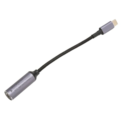 Plyisty 100 W DC 6,0 Mm X 3,7 Mm auf USB Typ C Stromkabel mit Integriertem Chip, Langlebiges Material, Breite Kompatibilität, für Tablets, Laptops, Telefone von Plyisty