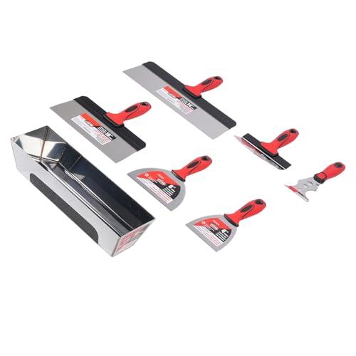 Plyisty 12in Edelstahl Trockenbauwand Finishing Hand Tool Kit Easy Clean Lack Schaber Schlammpfanne für Heimprojekte Plyisty 12in Edelstahl Trockenbauwand Finishing Hand Tool Kit Easy Clean Lack Schaber Schlammpfanne für Heimprojekte von Plyisty