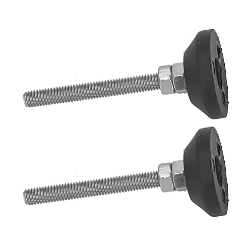 Plyisty 2 Stück Möbel-Glide-Nivellierhalterungen, Verstellbare Nylon-Gummi-Basis-Nivellierpads D30 X M6 X 50, für Geräte mit Gewindebuchsen von Plyisty