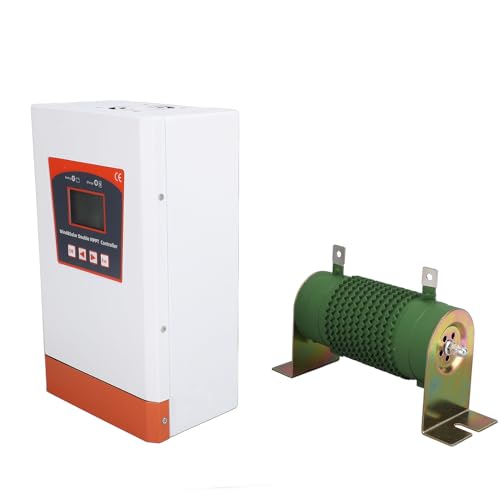 Plyisty 24 V 48 V Power Controller, 800W LCD -Display -Luft oder Selbstkühlung Umfassender Wache Wind Solar Hybrid Controller für Straßenlicht Im Freien (1200W PV -Leistung) von Plyisty